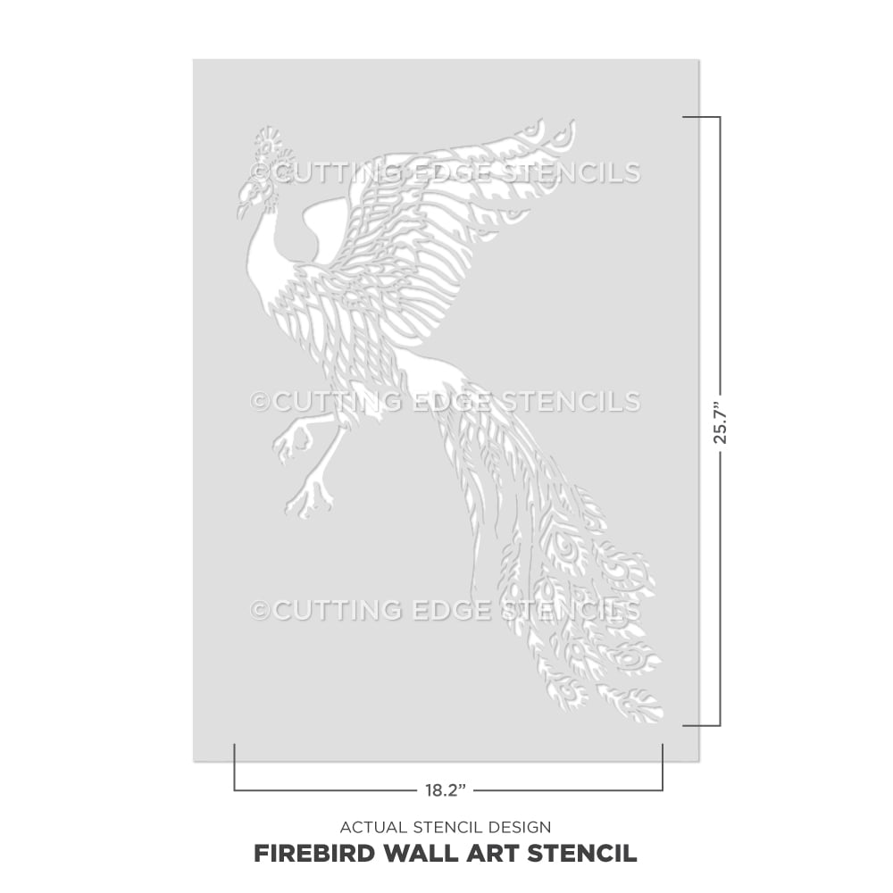 wall art stencil actual image