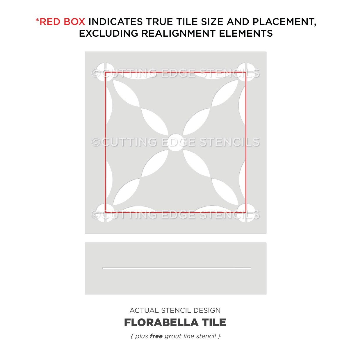 actual stencil image florabella tile stencil for floors and walls