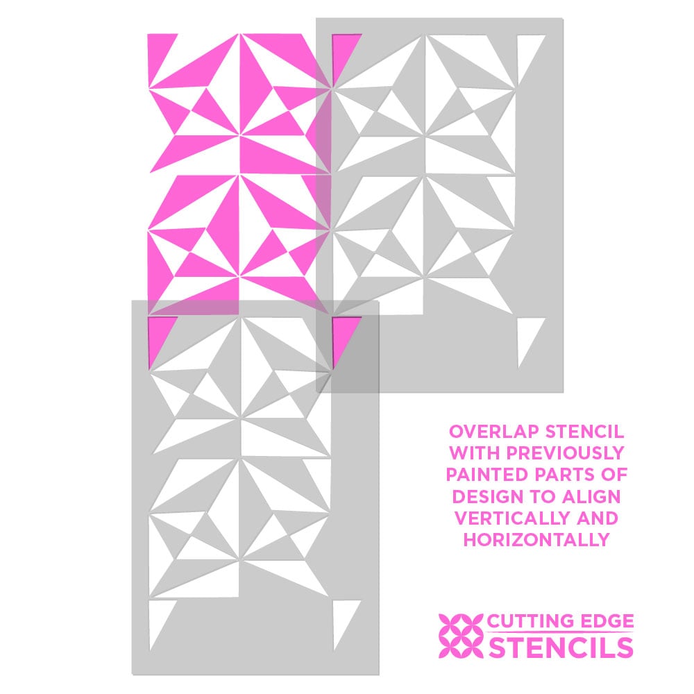 fractal triangle stencil alignment