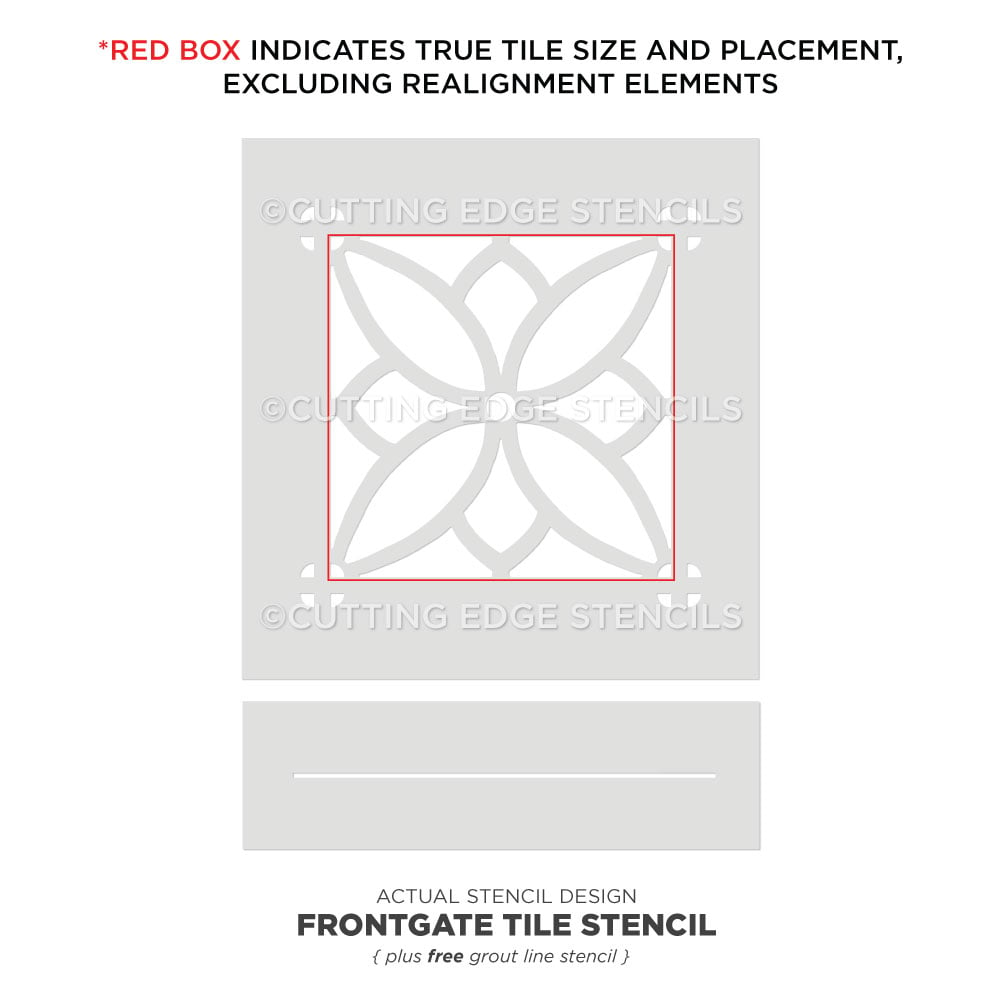 tile stenci stardust actual stencil image