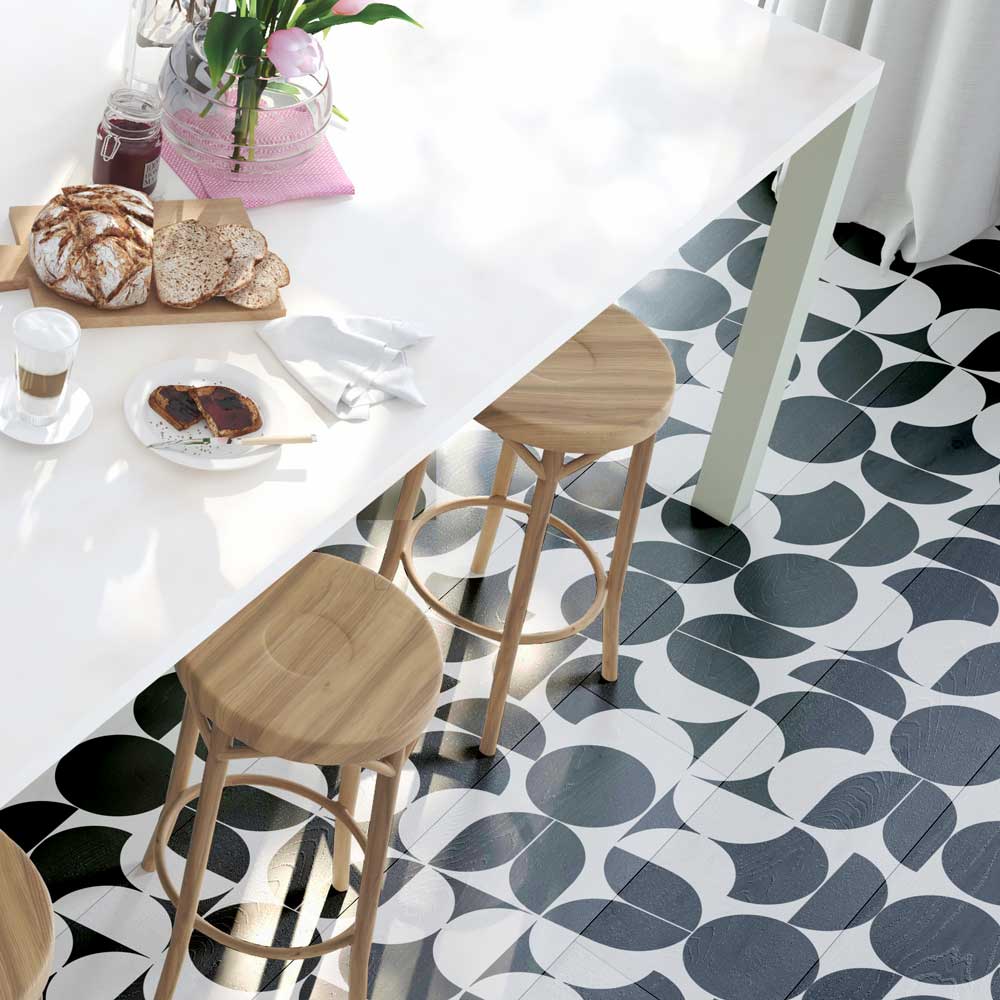 floor design tile stencil black and white kitchen space cover floor with tile