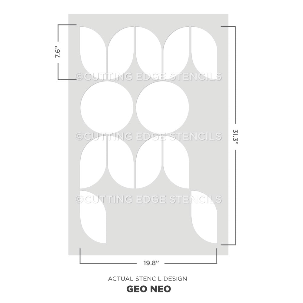 geo neo allover stencil pattern for walls geometric wall pattern actual image