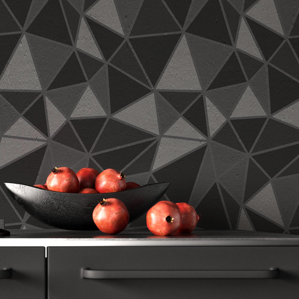 wall stencil geometric paint