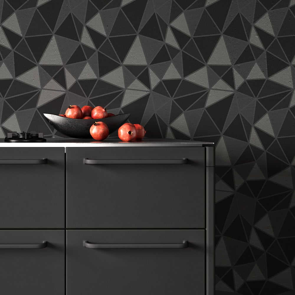 geometric modern stenicl for wall