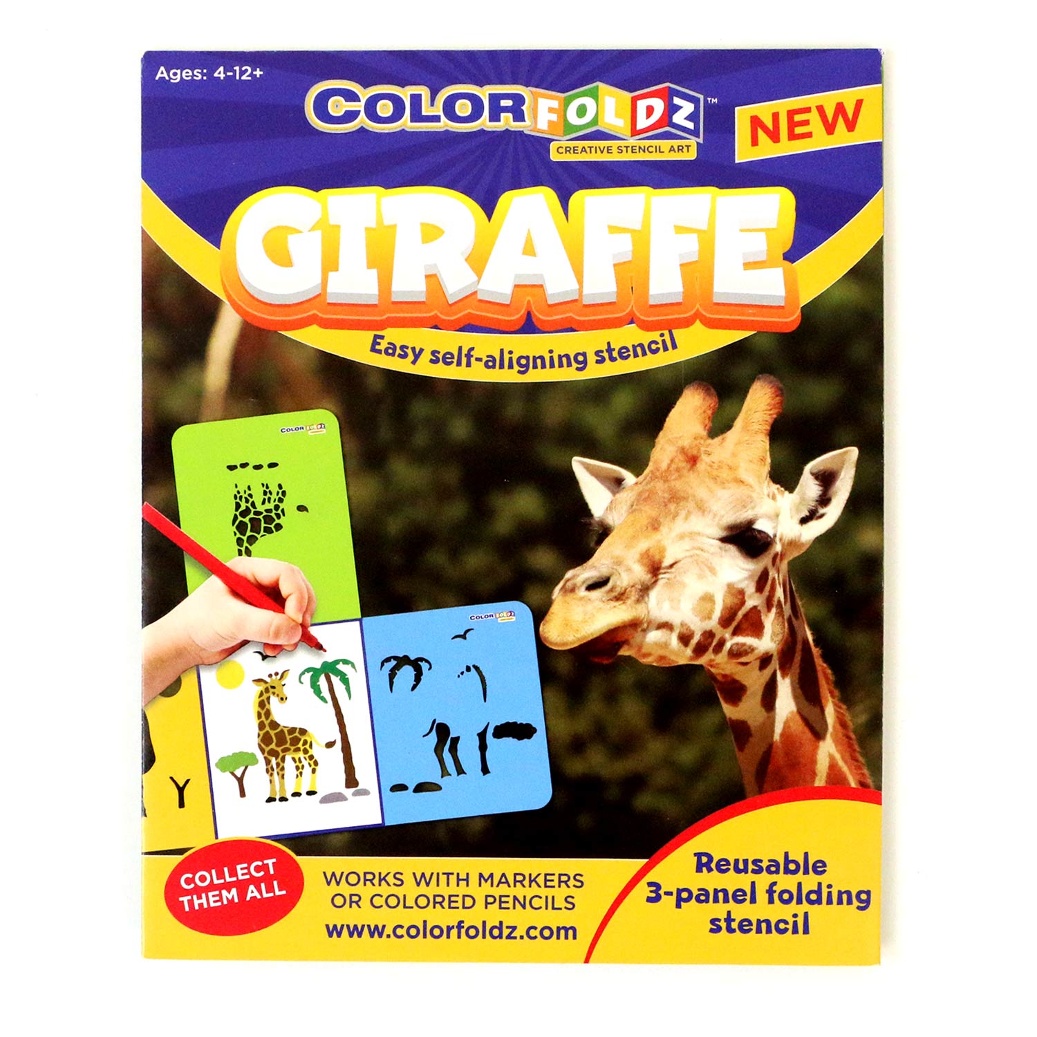 giraffe stencil colorfoldz