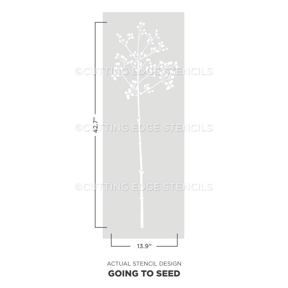 going to seed stencil design