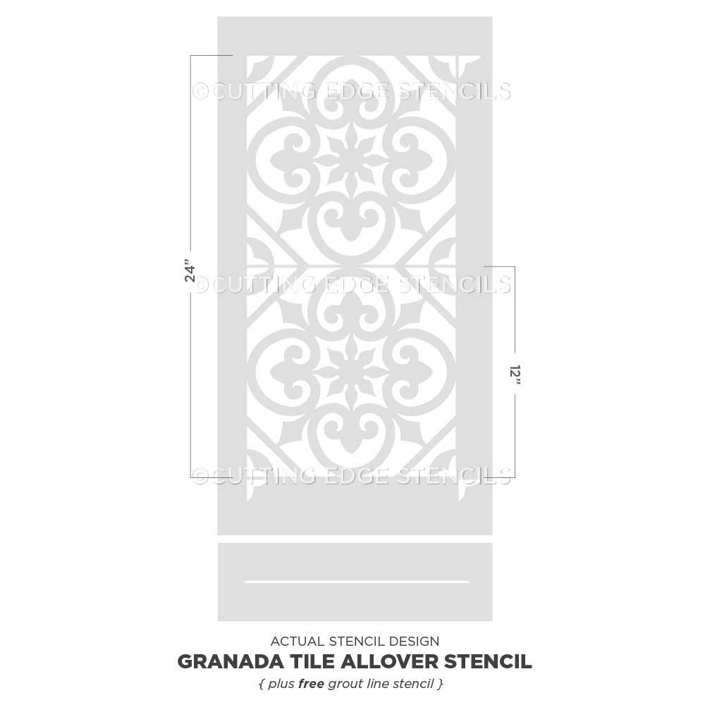 Granada Tile Stencil