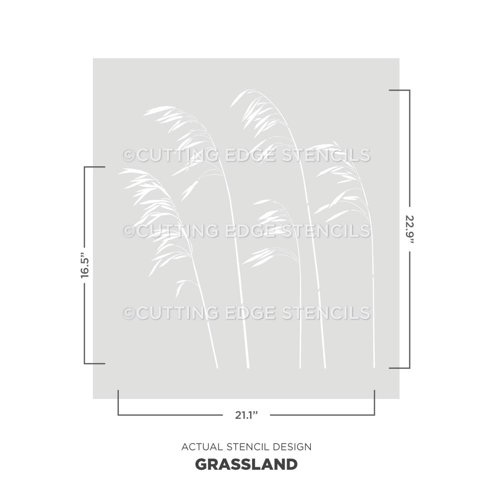 grassland stencil for walls