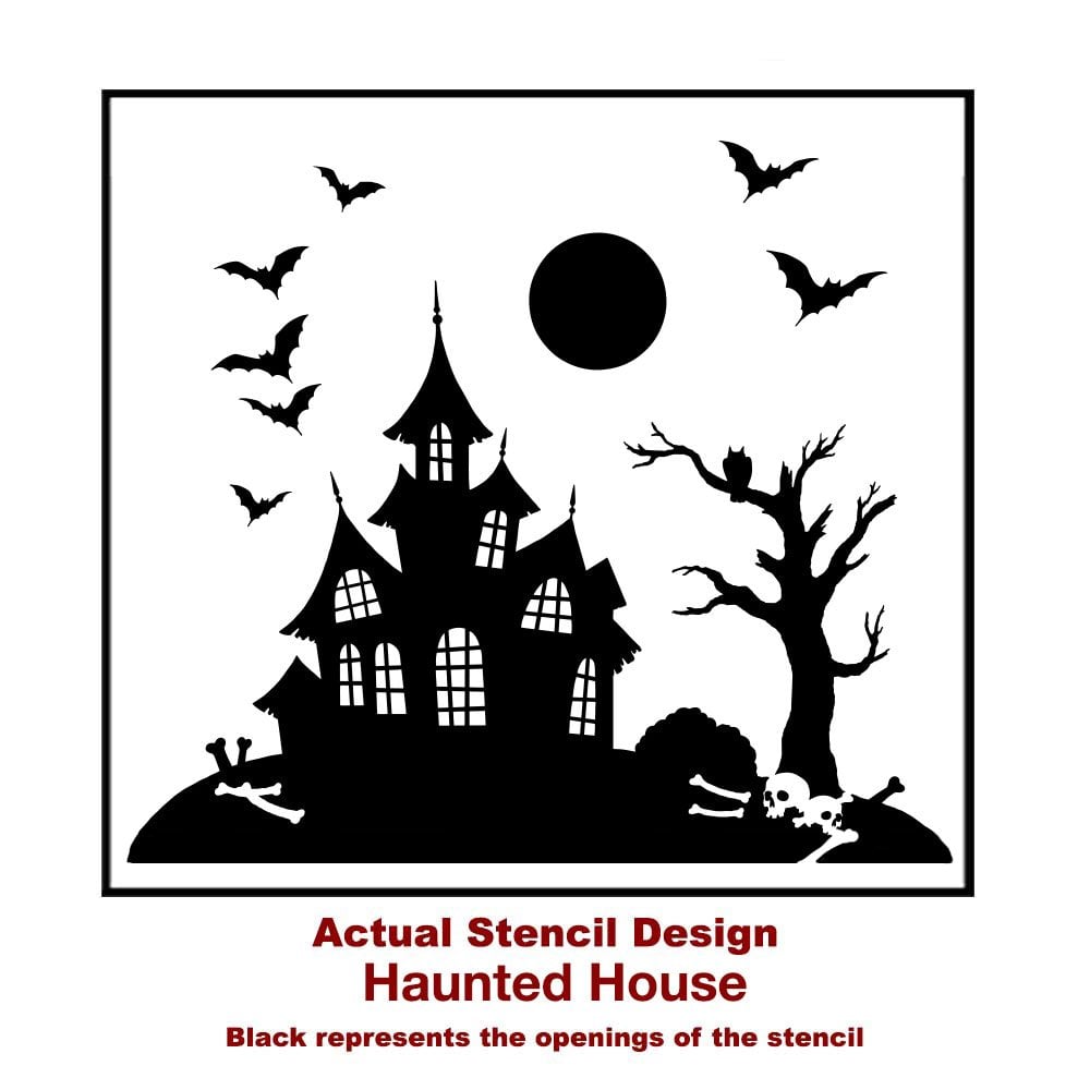 halloween-designs-stencils-haunted-house-craft-stencil-spooky-house