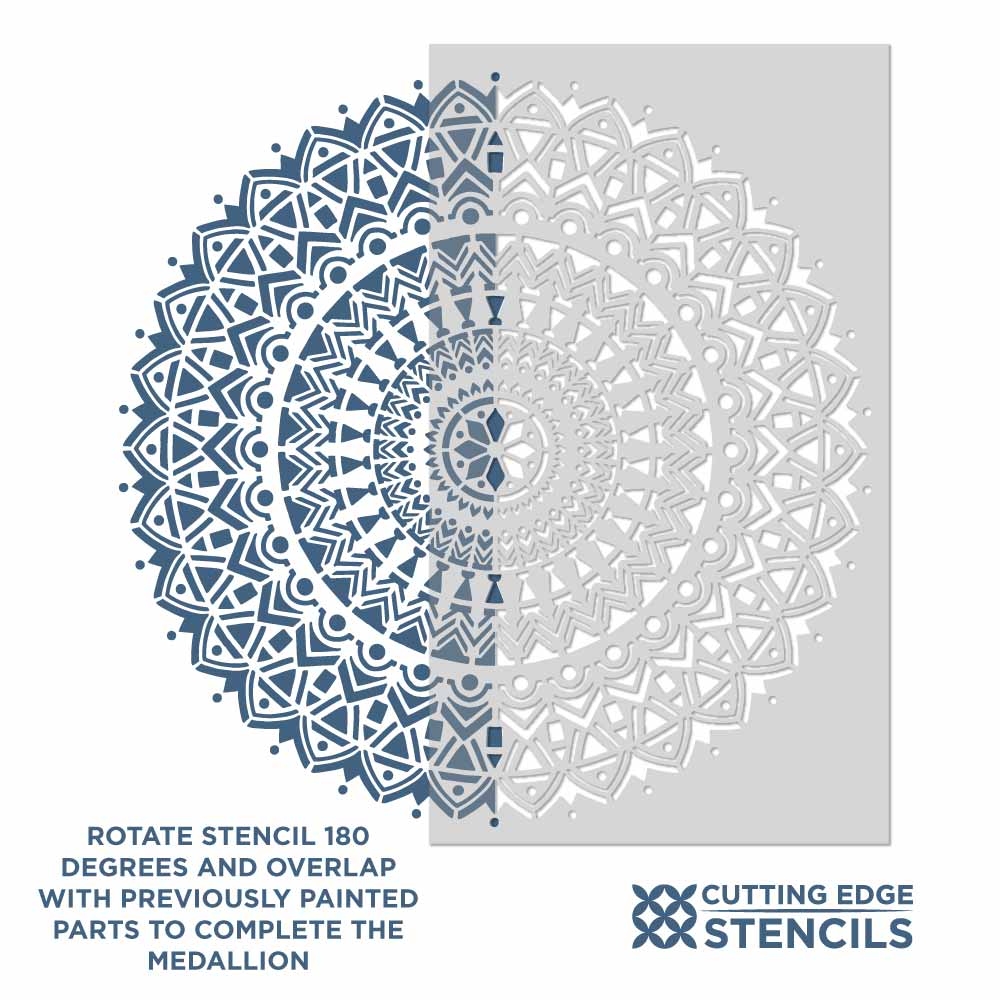 how to stencil mandala stencil