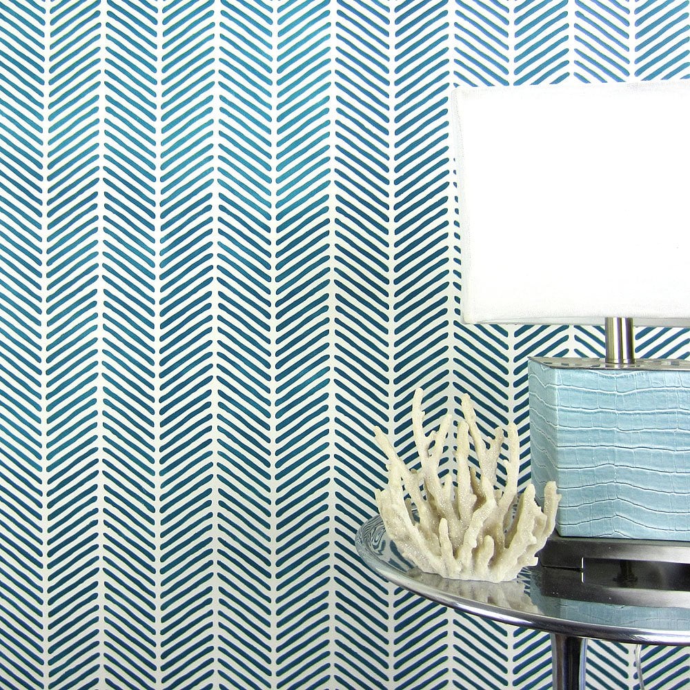 herringbone stencil