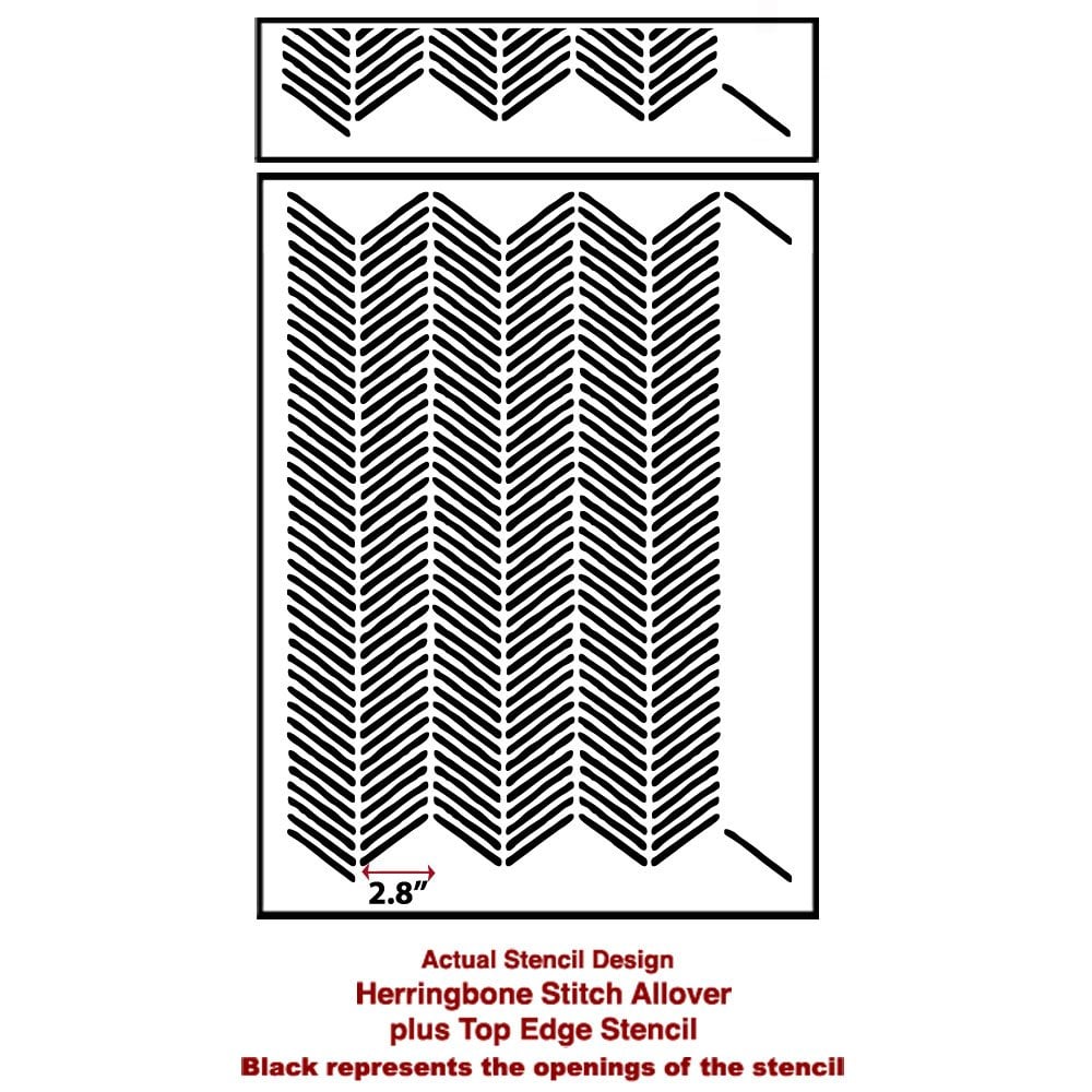 herringbone-stitch-wall-pattern-stencil-DIY-home-decor-actual