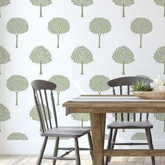 Homestead Trees Wall Stencil