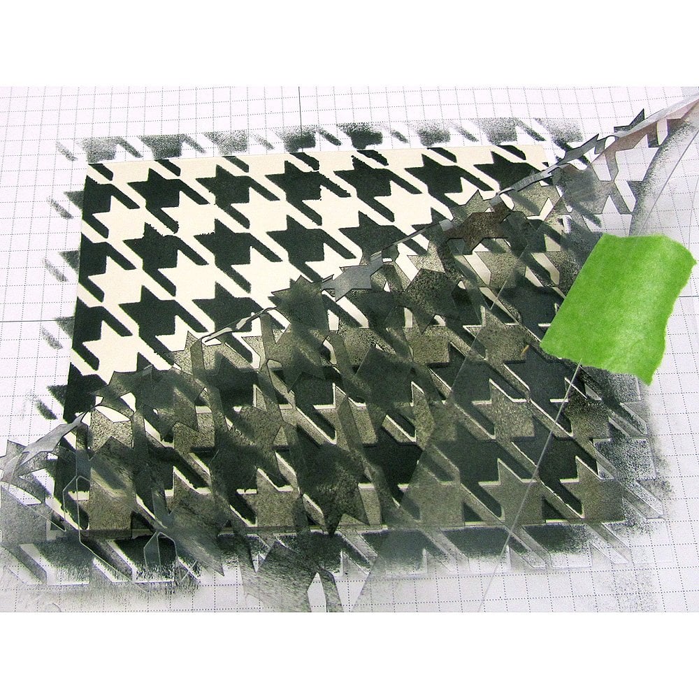 houndstooth-craft-card-making-stencils