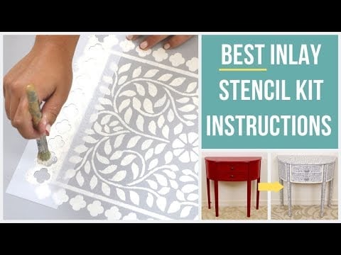 Asha Bone Inlay Furniture Stencil Kit