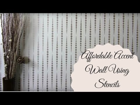 Boho Beads Wall Stencil