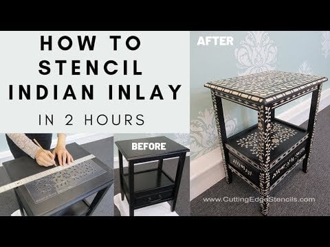 Indian Inlay Furniture Stencil Kit