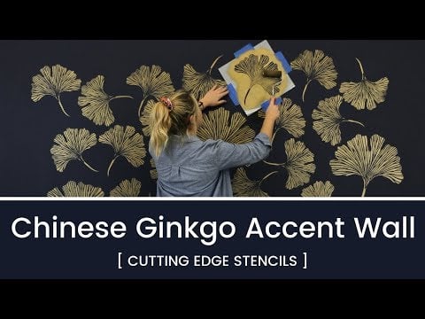 Chinese Ginkgo Stencil