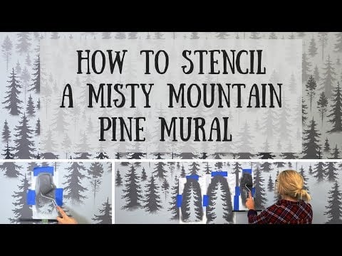 Mountain Pines 5pc Stencil Kit