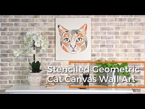 Vaska The Cat Wall Art Stencil