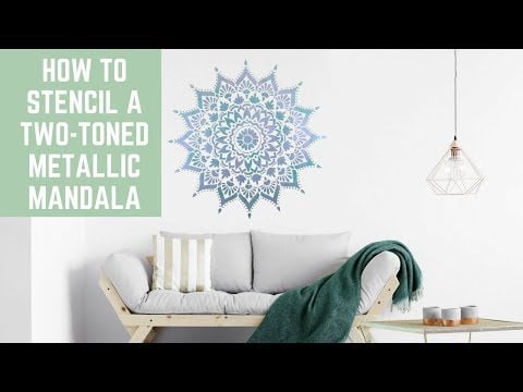 Radiance Mandala Stencil