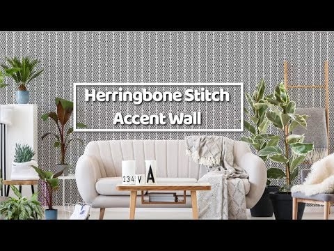 Herringbone Stitch Allover Stencil