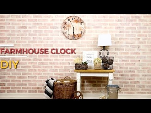 Old Farm Clock Wall Stencil