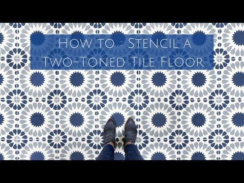 Cordelia Tile Stencil Size Extra Large