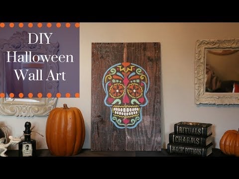 Sugar Skull Wall Art Stencil