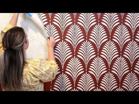 Deco Palm Wall Stencil