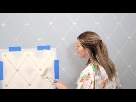 Honeybee Trellis Wall Stencil