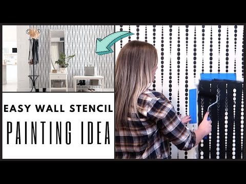 Boho Beads Wall Stencil