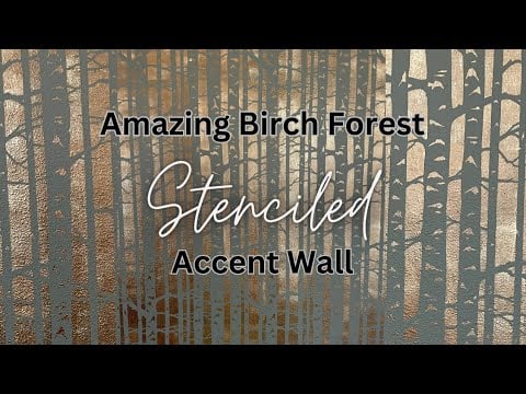 Birch Forest Allover Stencil