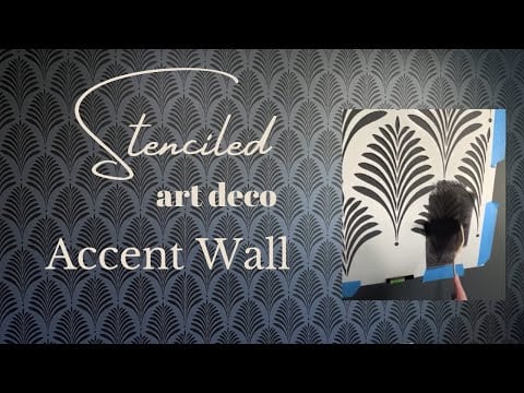 Deco Palm Wall Stencil