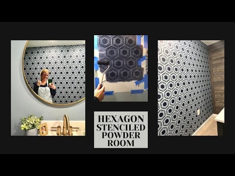 Hexagon Allover Stencil