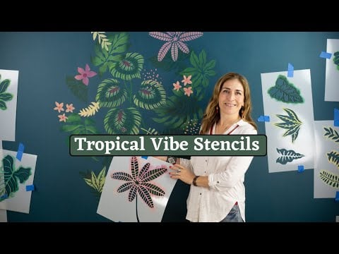 Jungle Vibes Tropical Wall Pattern Kit