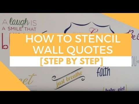 Create Wall Quote Stencil