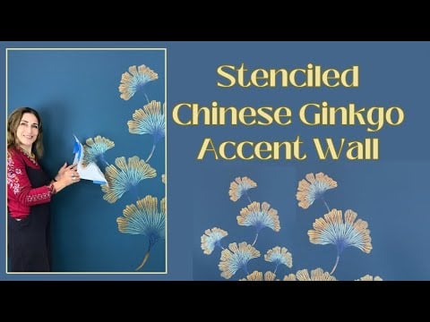 Chinese Ginkgo Stencil