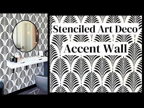 Deco Palm Wall Stencil