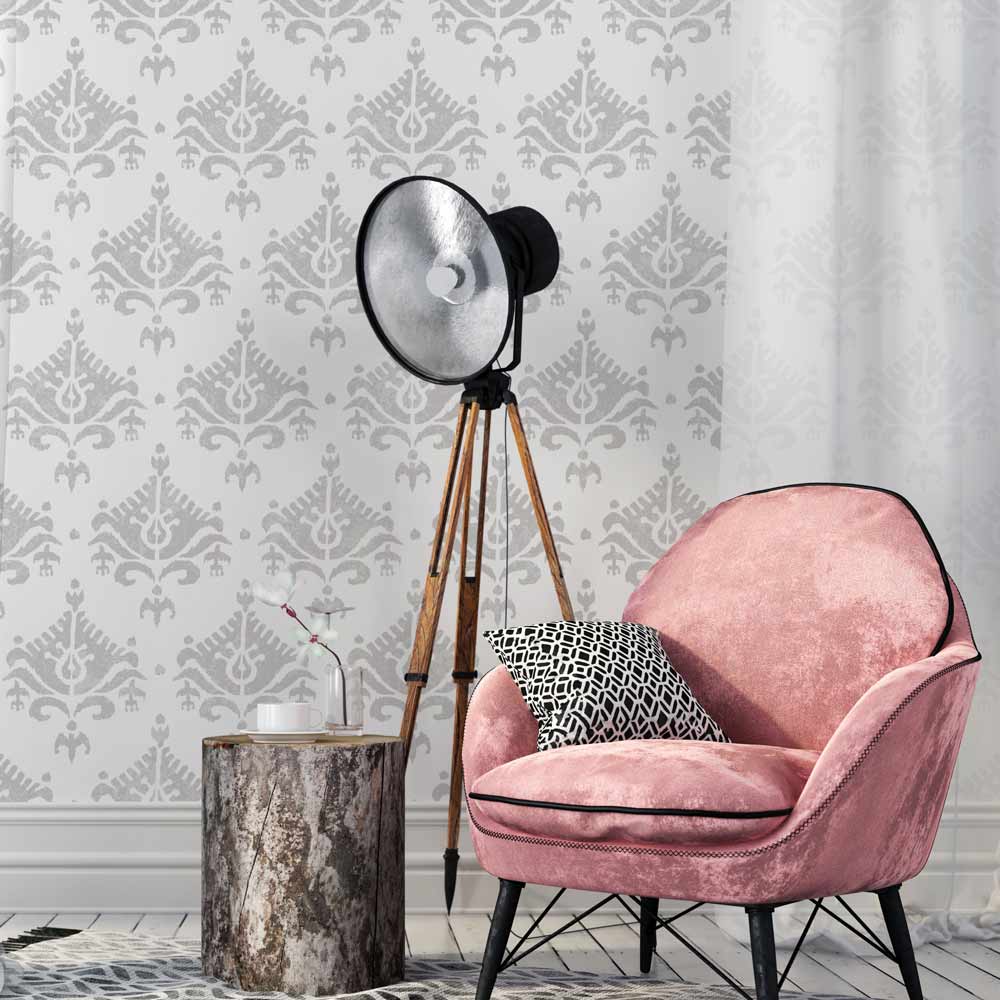 Ikat Saida Wall Stencil