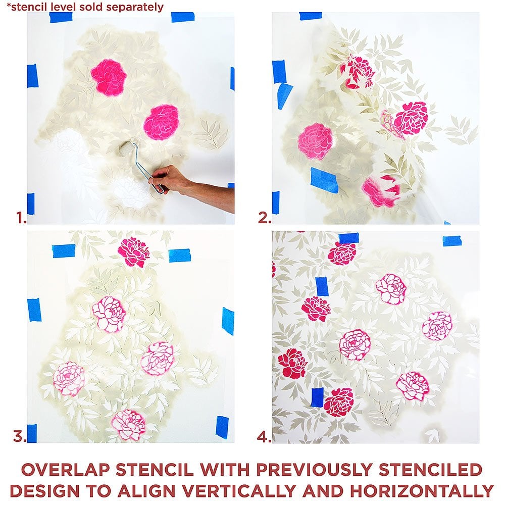 how to stencil florals