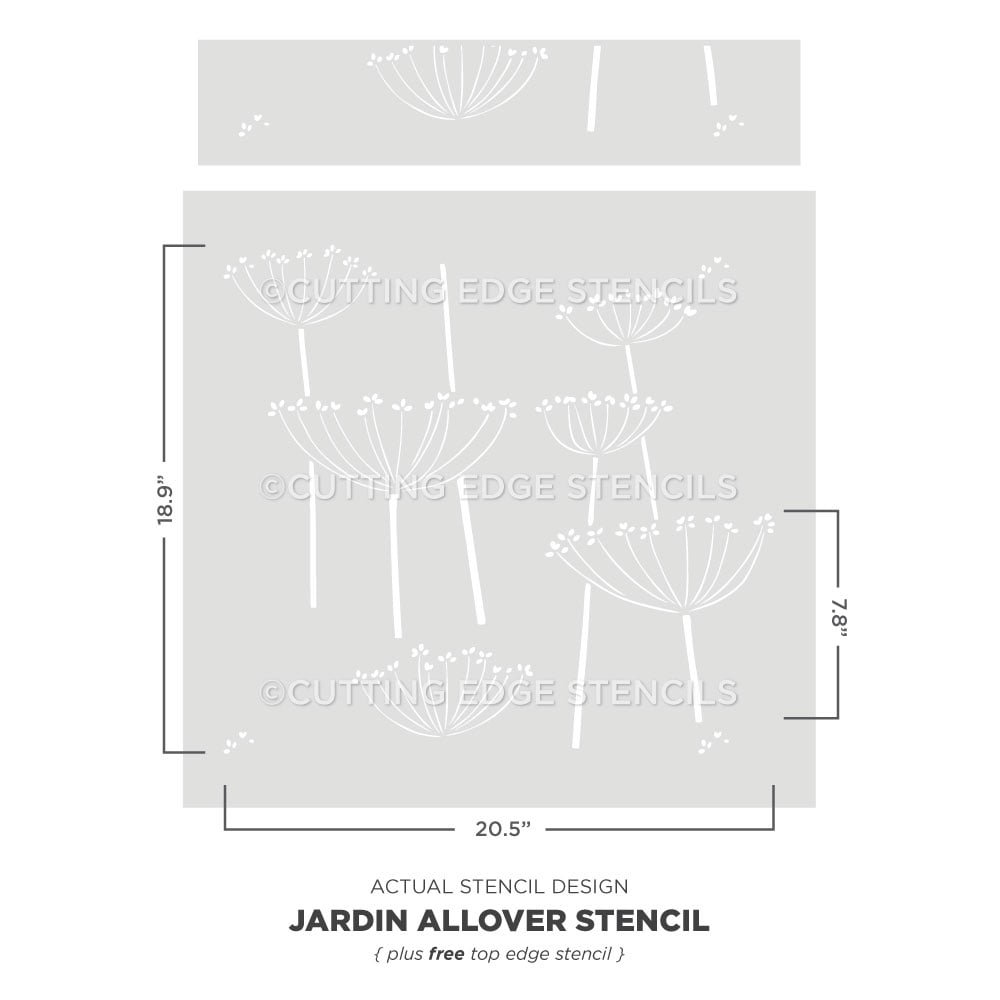 jardin stencil design