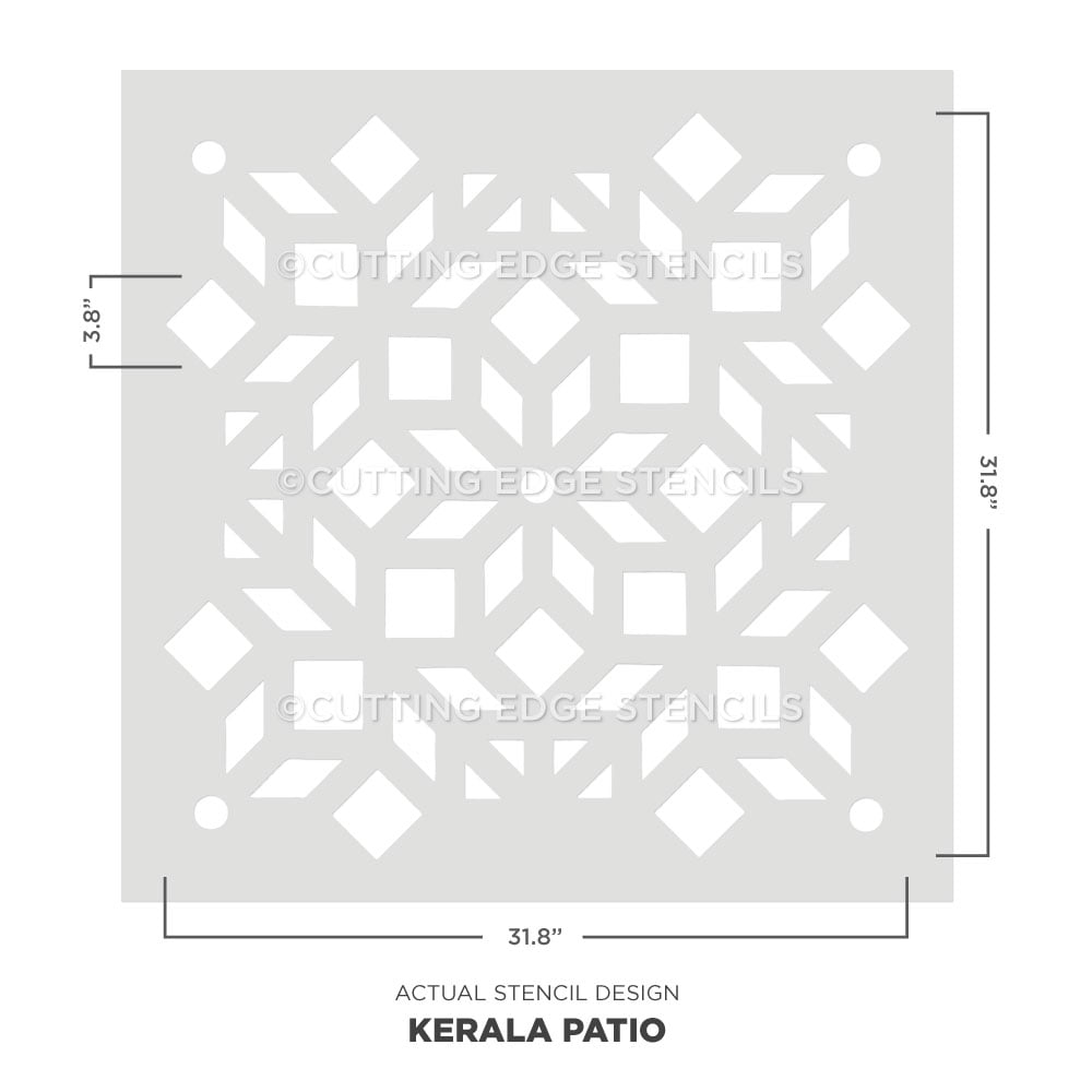 kerala patio stencil for painting concrete floors