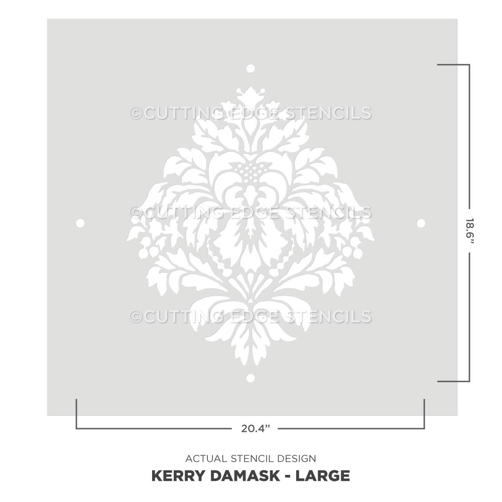 kerry damask wall stencil