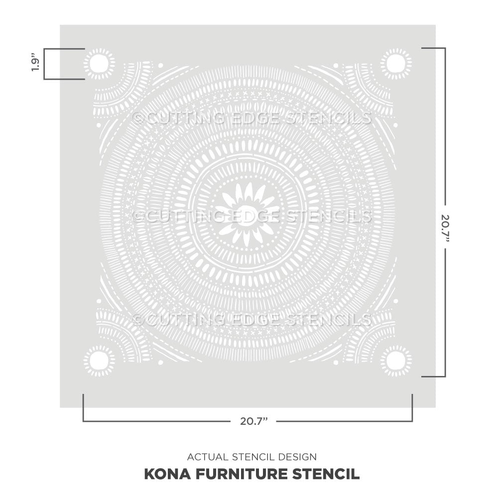 kona furniture stencil actual stencil image