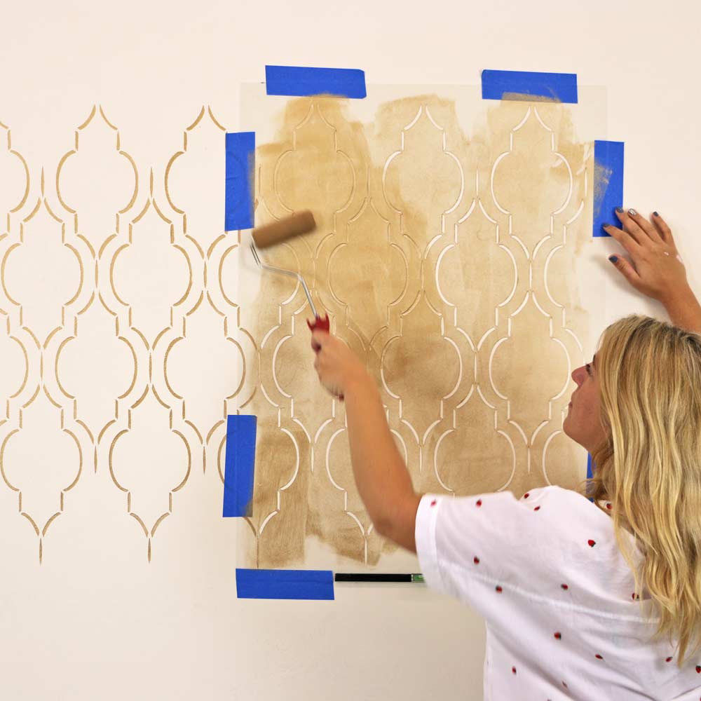 Sophia Trellis wall stencil painting trellis stencil pattern