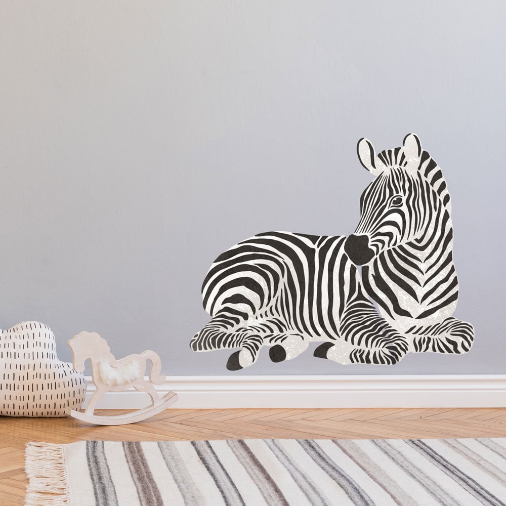 nursery stencil zebra wall art stencil blue wall kid stencil animal