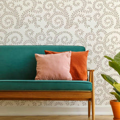 Leafy Scroll Wall Stencil