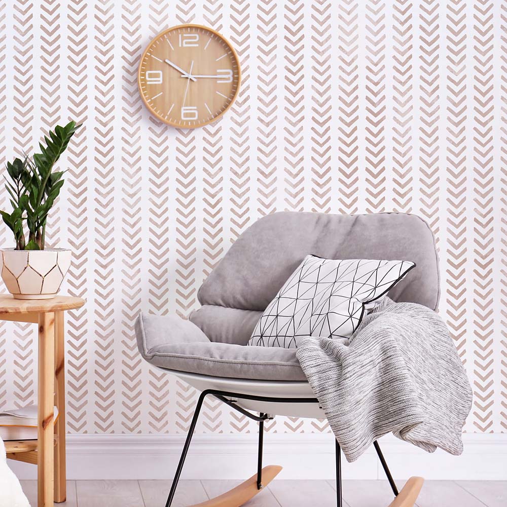 chevron stencil herringbone stencils