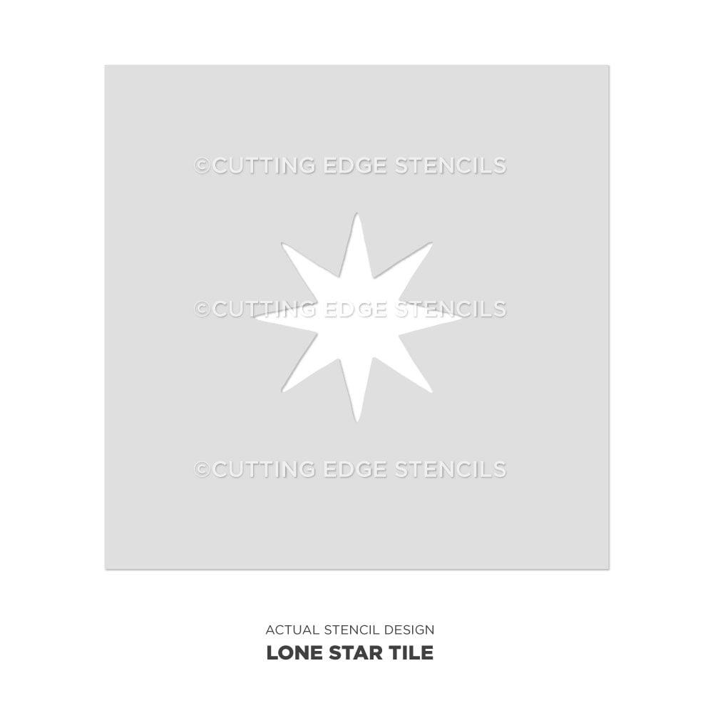 lone star tile stencil actual image